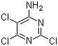 structure of CAS# 28969-60-0, 4-Amino-2,5,6-trichloropyrimidine