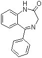 1,3-二氢-5-苯基-1,4-苯并二氮杂卓-2-酮分子结构 (CAS 2898-08-0)