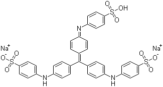 structure of CAS# 28983-56-4, Acid Blue 93;C.I. 42780; Methyl Blue; Disodium [[4-[bis[4-[(sulphonatophenyl)amino]phenyl]methylene]cyclohexa-2,5-dien-1-ylidene]amino]benzenesulphonate