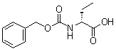 structure of CAS# 2900-20-1, N-(Benzyloxycarbonyl)-D-2-aminobutanoic acid;D-Cbz-Aminobutyric acid; NSC 164085