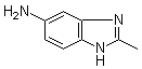 structure of CAS# 29043-48-9, 2-Methyl-1H-benzimidazol-5-amine;2-Methyl-1H-benzimidazol-6-amine; 2-Methyl-5-aminobenzimidazole; 5-Amino-2-methyl-1H-benzimidazole; 5-Amino-2-methylbenzimidazole;  NSC 240761
