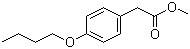 对丁氧基苯乙酸甲酯分子结构 (CAS 29056-06-2)
