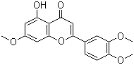 7,3',4'-三-O-甲基毛地黄黄酮分子结构 (CAS 29080-58-8)