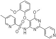结构式 CAS# 290815-26-8, SPP-301; Avosentan; N-[6-甲氧基-5-(2-甲氧基苯氧基)-2-(4-吡啶基)-4-嘧啶基]-5-甲基吡啶-2-磺酰胺