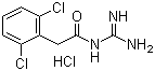 structure of CAS# 29110-48-3, Guanfacine hydrochloride;N-(Aminoiminomethyl)-2,6-dichlorophenylacetamide monohydrochloride