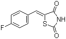 (Z)-5-(4-Fluorobenzylidene)-1,3-thiazolidine-2,4-dione molecular structure (CAS 291536-35-1)