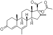 Melengestrol acetate molecular structure (CAS 2919-66-6)