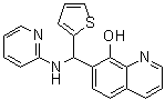 7-[(2-Pyridinylamino)-2-thienylmethyl]-8-quinolinol molecular structure (CAS 292057-76-2)