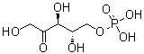 L-核酮糖 5-磷酸酯分子结构 (CAS 2922-69-2)