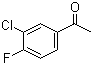 structure of CAS# 2923-66-2, 3'-Chloro-4'-fluoroacetophenone;1-(3-Chloro-4-fluorophenyl)ethan-1-one