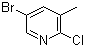 2-Chloro-3-methyl-5-bromopyridine molecular structure (CAS 29241-60-9)