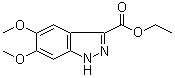 5,6-二甲氧基-1H-吲唑-3-羧酸乙酯分子结构 (CAS 29281-06-9)