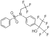 结构式 CAS# 293754-55-9, T 0901317; N-(2,2,2-三氟乙基)-N-[4-[2,2,2-三氟-1-羟基-1-(三氟甲基)乙基]苯基]苯磺酰胺