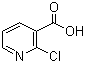 结构式 CAS# 2942-59-8, 2-氯烟酸; 2-氯-3-吡啶羧酸