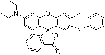 7-Anilino-3-diethylamino-6-methyl fluoran molecular structure (CAS 29512-49-0)