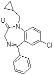 Prazepam molecular structure (CAS 2955-38-6)