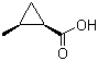 (1R,2S)-2-甲基环丙烷羧酸分子结构 (CAS 29667-48-9)