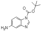 structure of CAS# 297756-31-1, 5-Amino-1-tert-butoxycarbonylbenzimidazole;[1-Boc-benzimidazol-5-yl]amine
