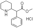 Methylphenidate hydrochloride molecular structure (CAS 298-59-9)