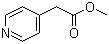 吡啶-4-乙酸甲酯分子结构 (CAS 29800-89-3)