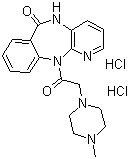 Pirenzepine hydrochloride molecular structure (CAS 29868-97-1)