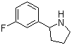 2-(3-Fluorophenyl)-pyrrolidine molecular structure (CAS 298690-72-9)