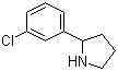 结构式 CAS# 298690-74-1, 2-(3-氯苯基)吡咯烷