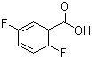 2,5-二氟苯甲酸分子结构 (CAS 2991-28-8)