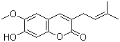 7-羟基-6-甲氧基-3-异戊烯基香豆素分子结构 (CAS 299159-90-3)
