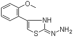 4-(2-Methoxyphenyl)-2(3H)-thiazolone hydrazone molecular structure (CAS 299169-54-3)
