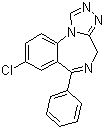 structure of CAS# 29975-16-4, Estazolam;8-Chloro-6-phenyl-4H-[1,2,4]triazolo[4,3-a][1,4]benzodiazepine