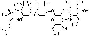 Dihydroginsenoside Rg3 molecular structure (CAS 30010-01-6)