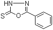 5-Phenyl-1,3,4-oxadiazole-2(3H)-thione molecular structure (CAS 3004-42-0)
