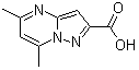 structure of CAS# 300691-07-0, 5,7-Dimethylpyrazolo[1,5-a]pyrimidine-2-carboxylic acid