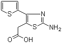 structure of CAS# 300814-88-4, 2-Amino-4-(2-thienyl)-5-thiazoleacetic acid