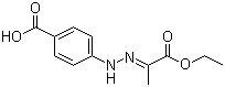 (Z)-4-(2-(1-Ethoxy-1-oxopropan-2-ylidene)hydrazinyl)benzoic acid molecular structure (CAS 301222-77-5)