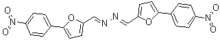 结构式 CAS# 301359-05-7, 5-(4-硝基苯基)-2-呋喃甲醛[[5-(4-硝基苯基)-2-呋喃基]亚甲基]腙