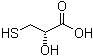 (2S)-2-羟基-3-巯基丙酸分子结构 (CAS 30163-03-2)