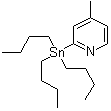 4-甲基-2-(三丁基锡烷基)吡啶分子结构 (CAS 301652-23-3)