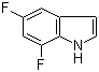 5,7-二氟吲哚分子结构 (CAS 301856-25-7)
