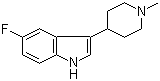 5-氟-3-(1-甲基-4-哌啶基)吲哚分子结构 (CAS 301856-29-1)
