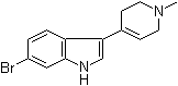 6-Bromo-3-(1-methyl-1,2,3,6-tetrahydro-4-pyridinyl)-1H-indole molecular structure (CAS 301856-44-0)