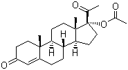 Hydroxyprogesterone acetate molecular structure (CAS 302-23-8)