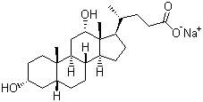 脱氧胆酸钠分子结构 (CAS 302-95-4)