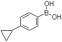 4-环丙基苯硼酸分子结构 (CAS 302333-80-8)