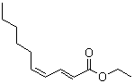 structure of CAS# 3025-30-7, (2E,4Z)-2,4-Decadienoic acid ethyl ester;Ethyl trans-2,cis-4-decadienoate; Pear ester