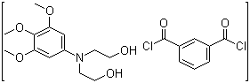 Isophthaloyl chloride polyester with 2,2'-[(3,4,5-trimethoxyphenyl)imino]diethanol molecular structure (CAS 30259-37-1)