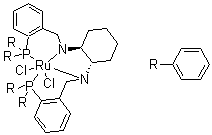 Dichloro[(1S,2S)-N,N-bis[2-(diphenylphosphino)benzyl]cyclohexane-1,2-diamine]ruthenium(II) molecular structure (CAS 302924-37-4)