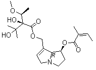 (-)-Lasiocarpine molecular structure (CAS 303-34-4)