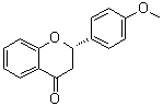(2S)-2,3-二氢-2-(4-甲氧基苯基)-4H-1-苯并吡喃-4-酮分子结构 (CAS 3034-08-0)